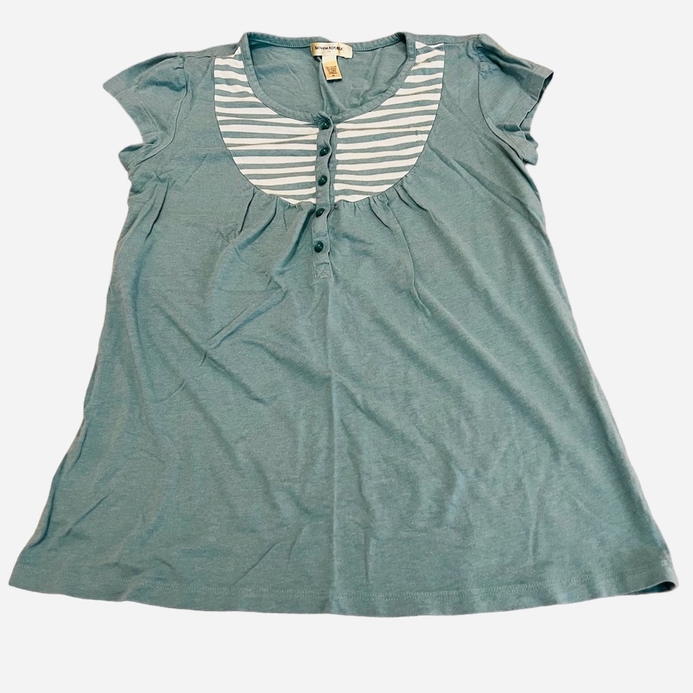 Banana Republic Cropped Sleeves Top Sz M